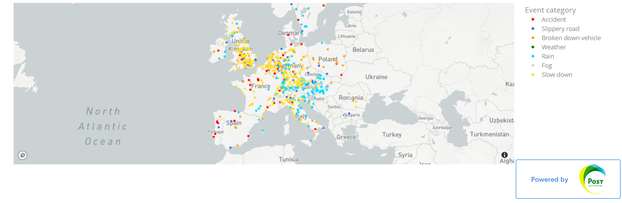 Preview of the DFRS live map dashboard